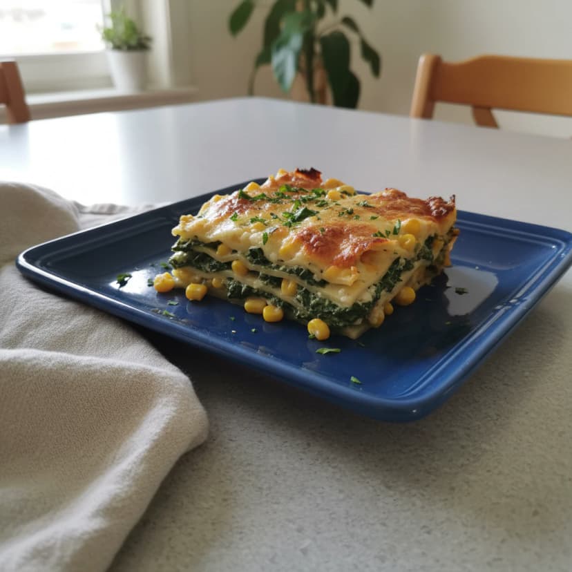 Lasanha Vegetariana de Brócolis e Ervas Frescas