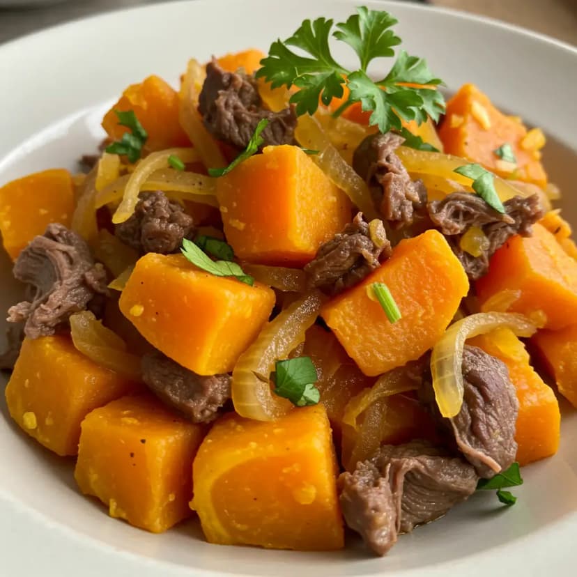 Lascas de Carne Seca com Abóbora