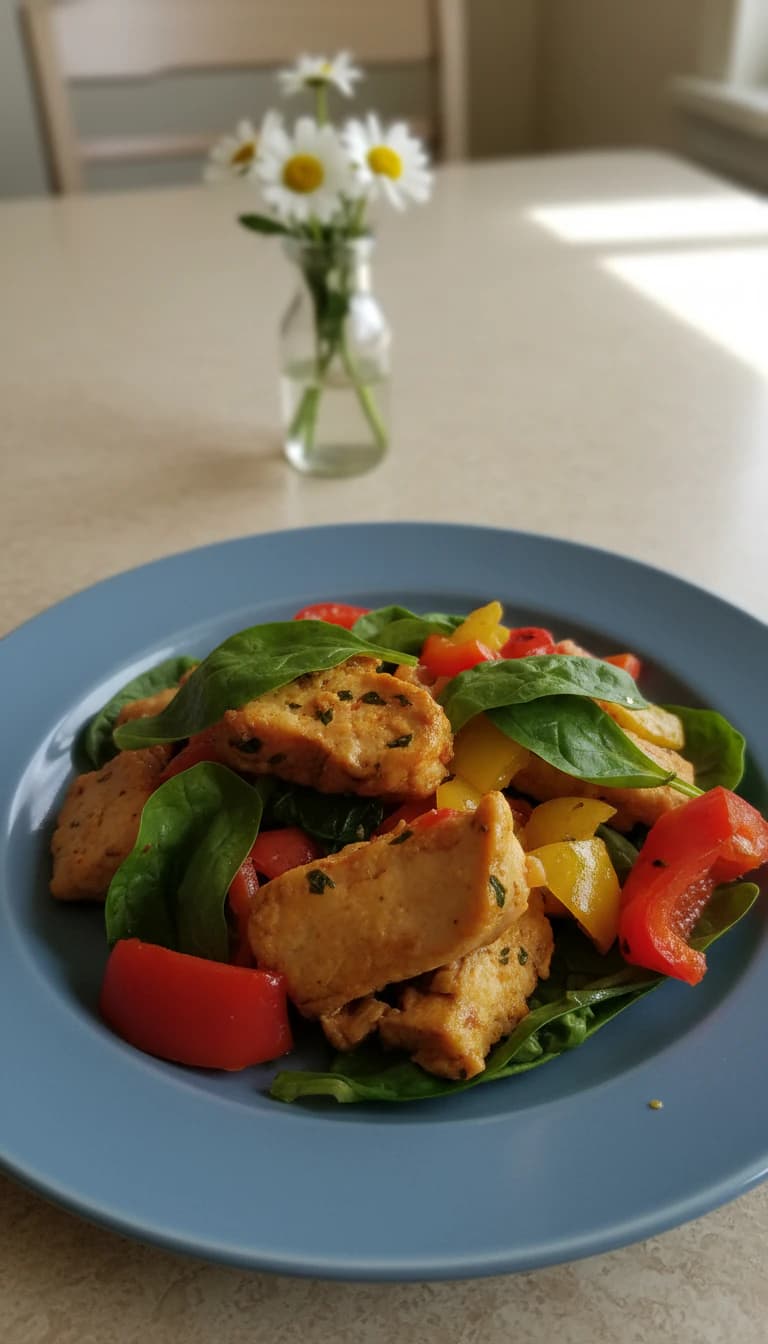 Lombo de Porco ao Molho de Tomate e Ervilha