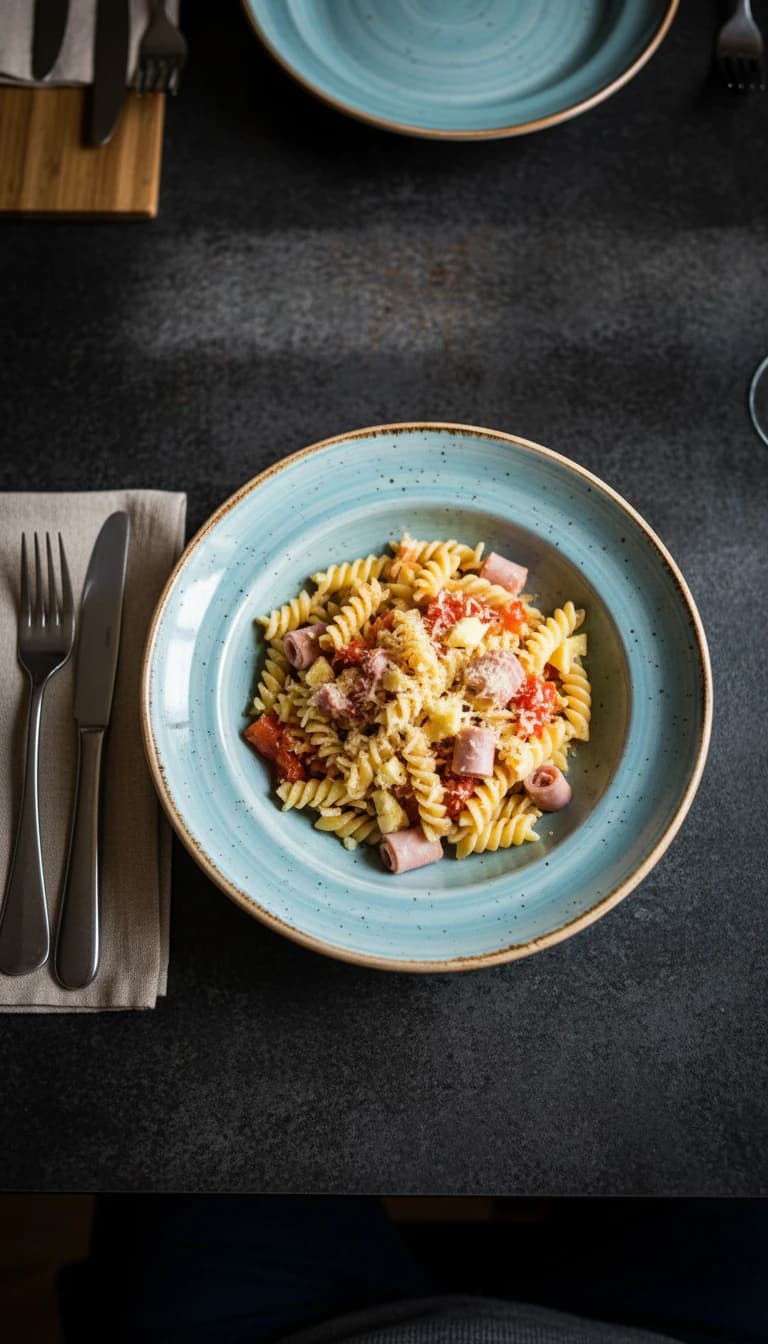 Macarrão Gratinado com Presunto e Mussarela