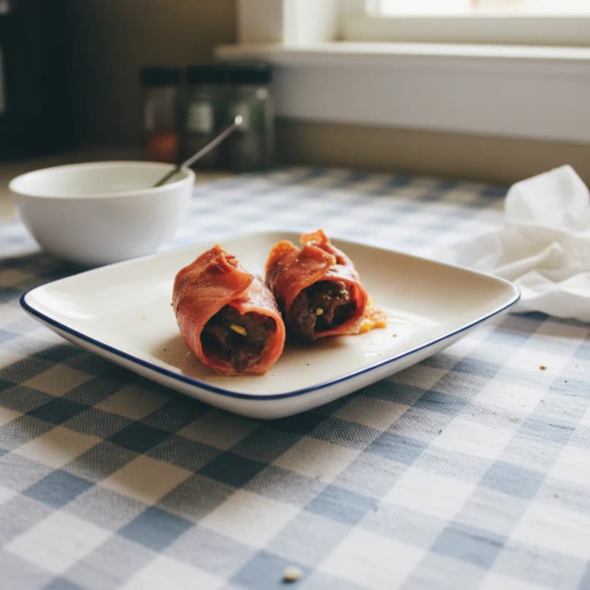 Medalhões de Carne ao Presunto