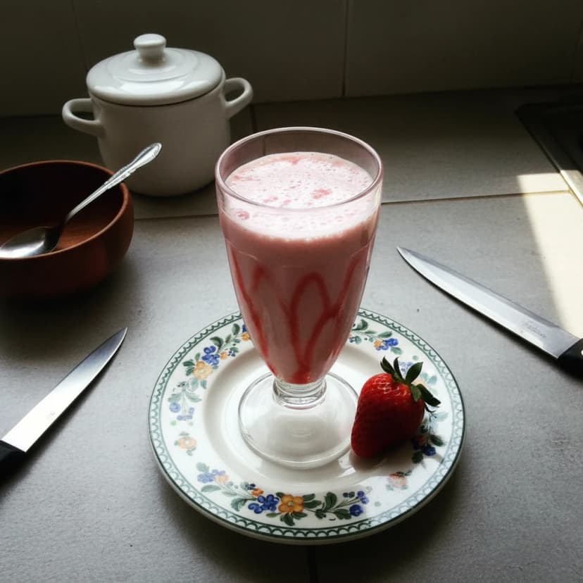 Milk Shake de Iogurte com Maracujá