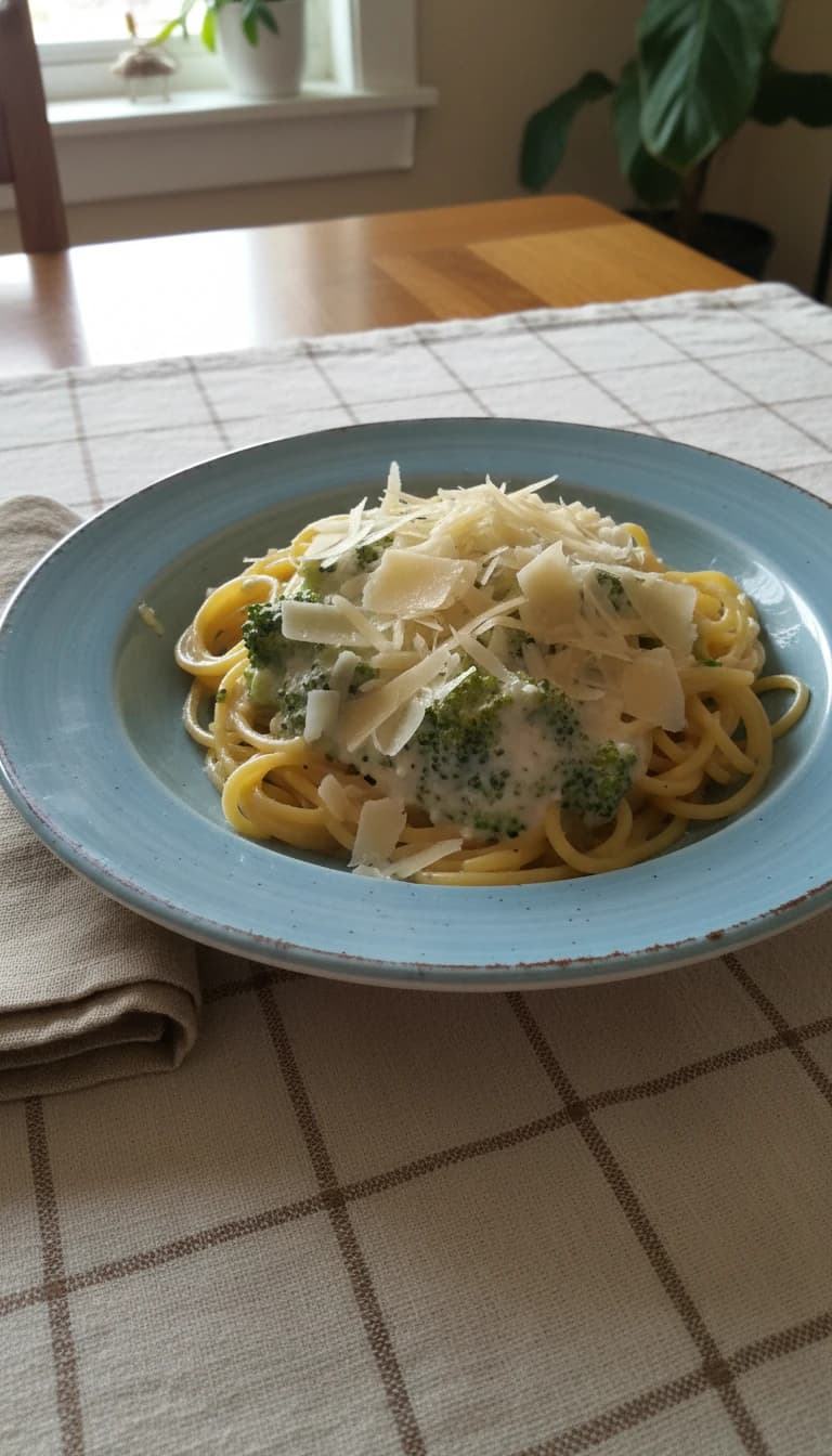 Molho Branco Cremoso com Brócolis e Nozes