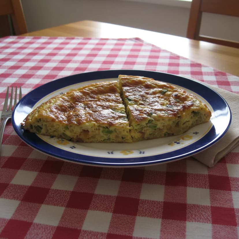 Omelete Recheada com Abobrinha e Queijo