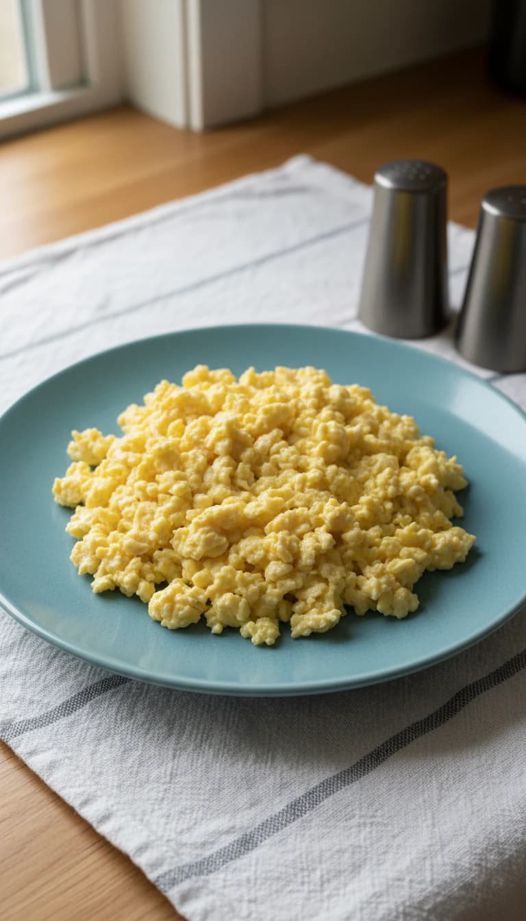 Ovos Mexidos com Restinhos de Churrasco