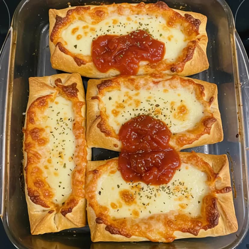 Panquecas de presunto e queijo com molho branco