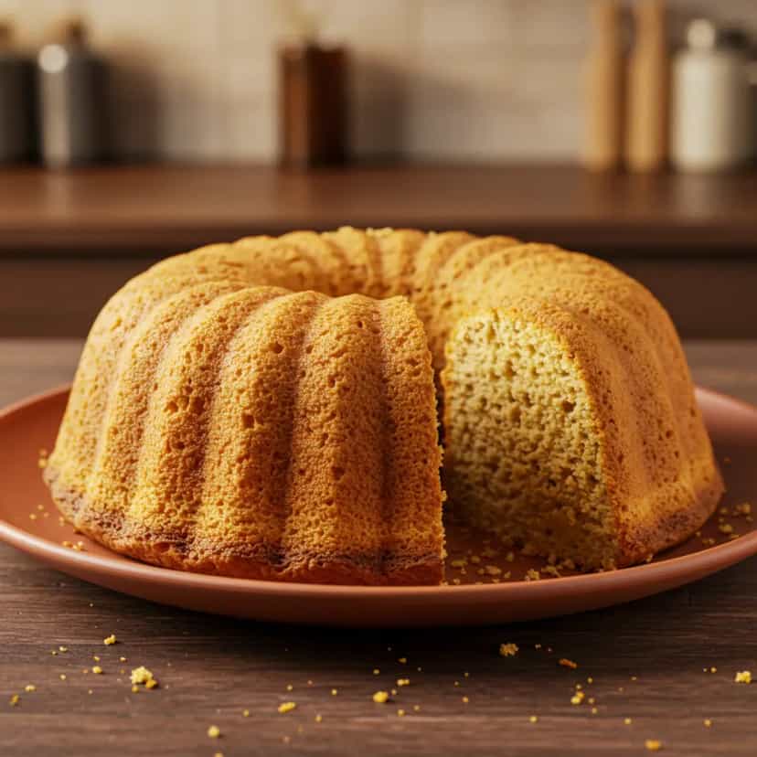 Foto deliciosa de Pão-de-ló Escaldado: Receita Tradicional pronta para servir - Café da Manhã Brasileiro