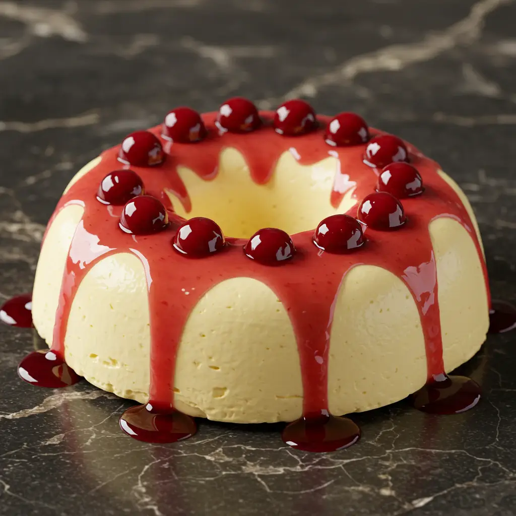 Pudim Dietético de Leite com Ameixas Pretas