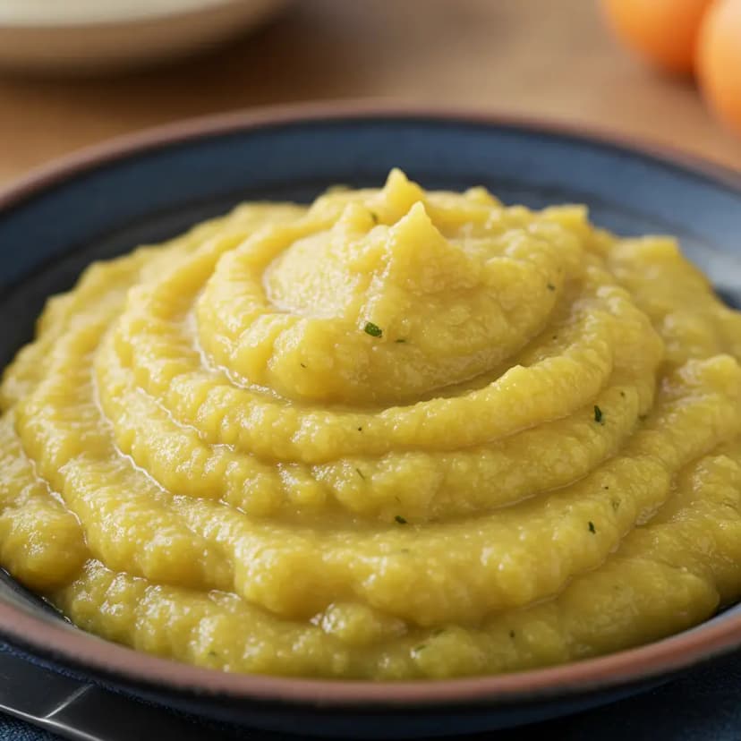 Purê Cremoso de Mandioquinha com Gengibre e Hortelã