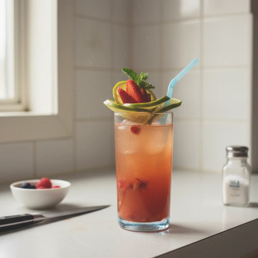 Refrescante Coquetel Tropical de Frutas