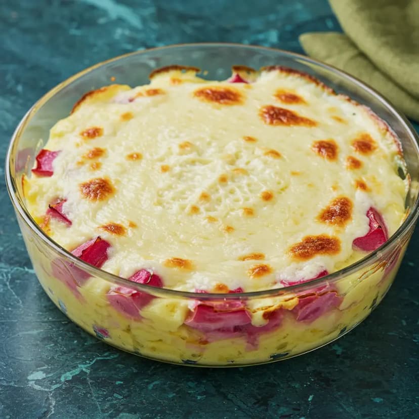 Salada Colorida Gratinada com Molho Cremoso