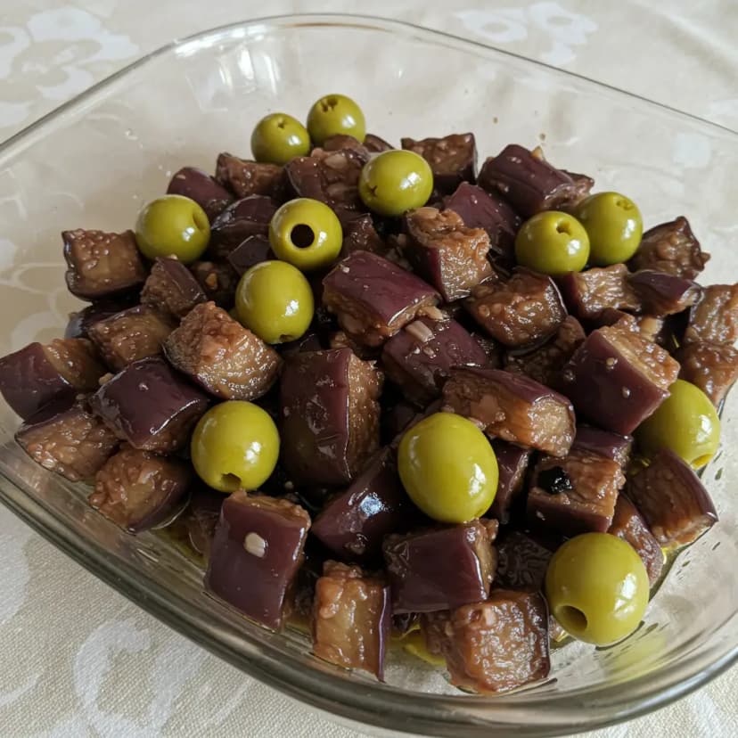 Salada de Berinjela ao Microondas