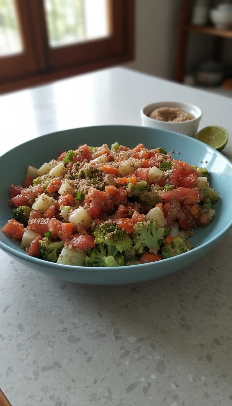Salada Refrescante de Trigo para Quibe e Legumes