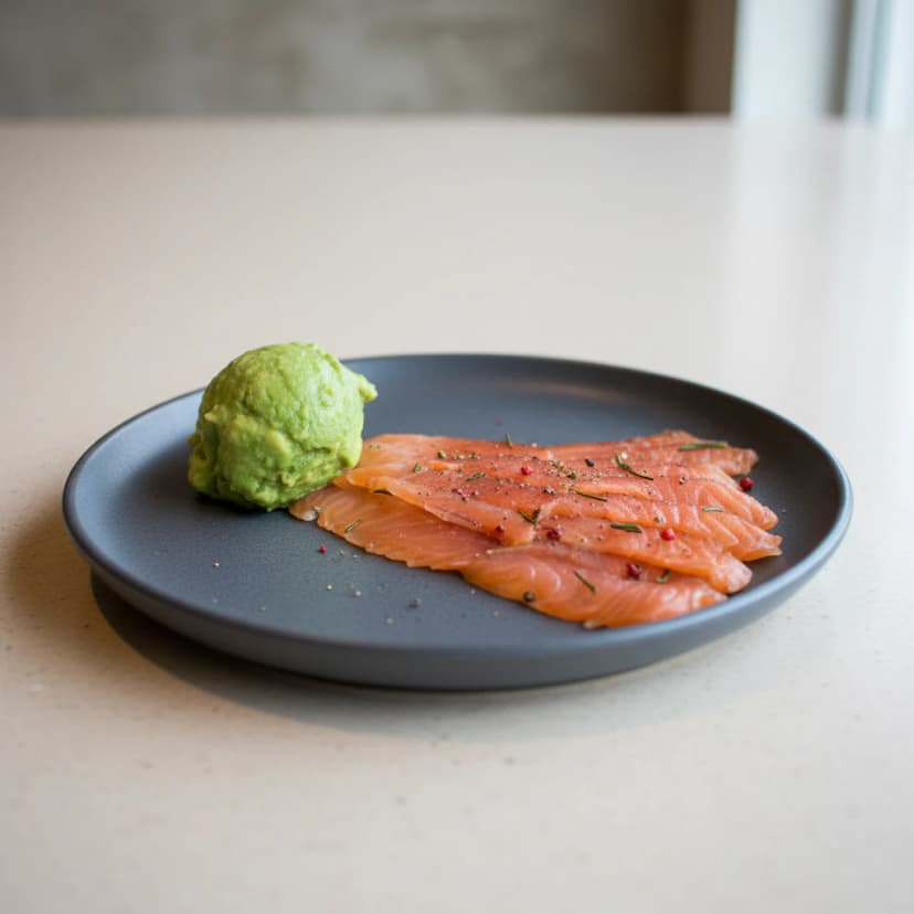 Salmão Gravlax: Curado com Endro e Especiarias