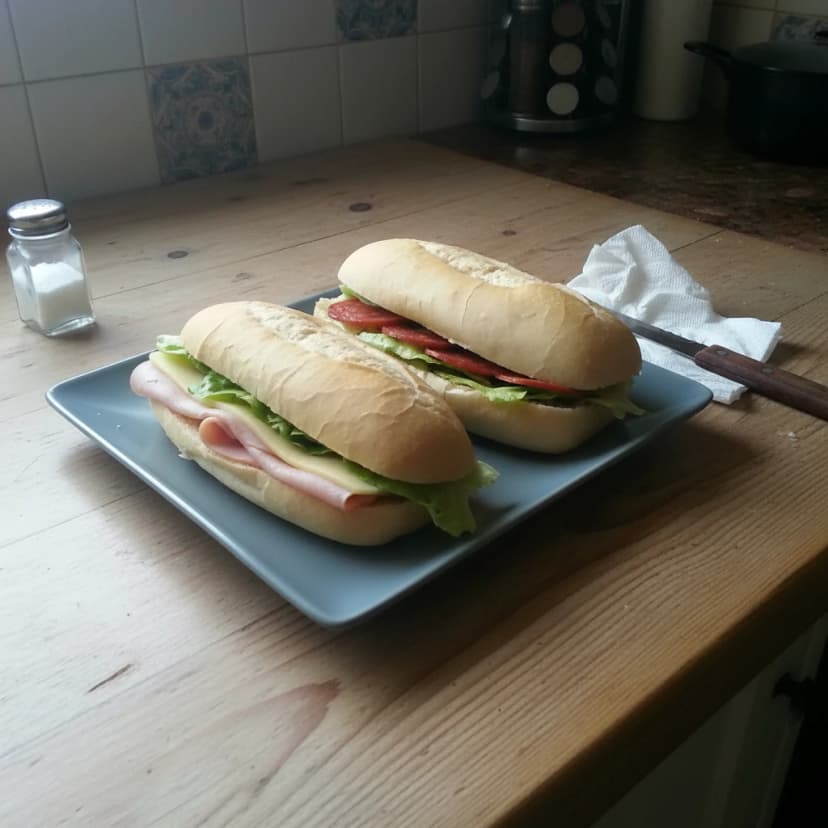 Sanduíche de Baguete Caprese
