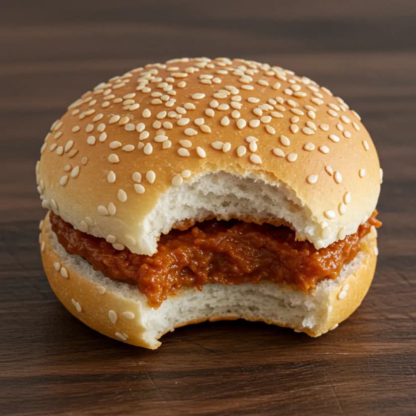 Sanduíche de Carne Moída com Purê de Batata