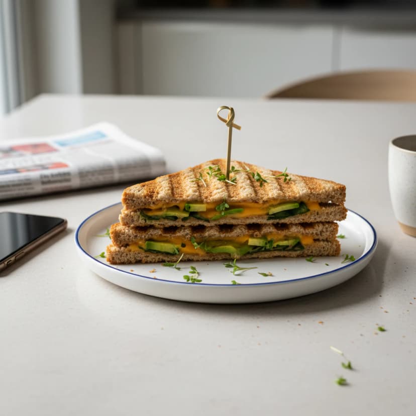 Sanduíche Natural de Cenoura com Passas