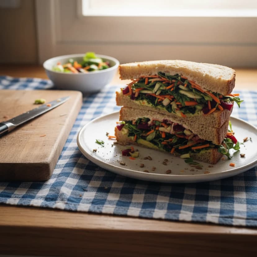 Sanduíche Natural de Cenoura e Beterraba