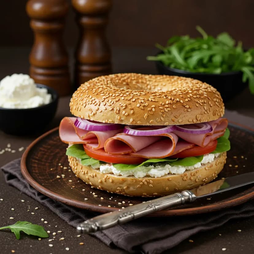 Sanduíche Natural de Peru e Cream Cheese