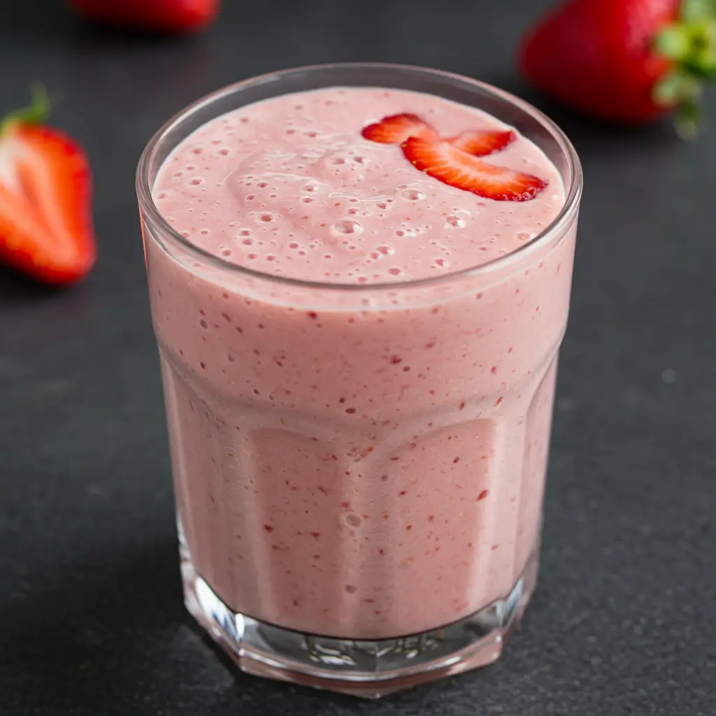 Smoothie Cremoso de Morango com Amaranto