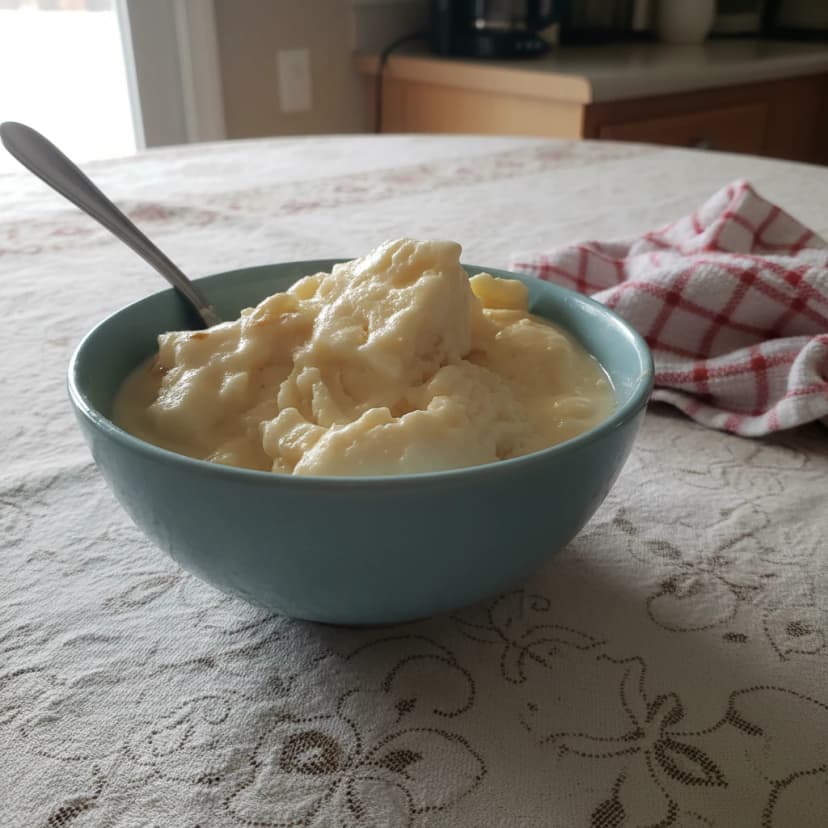 Sorvete Cremoso de Abacaxi com toque especial