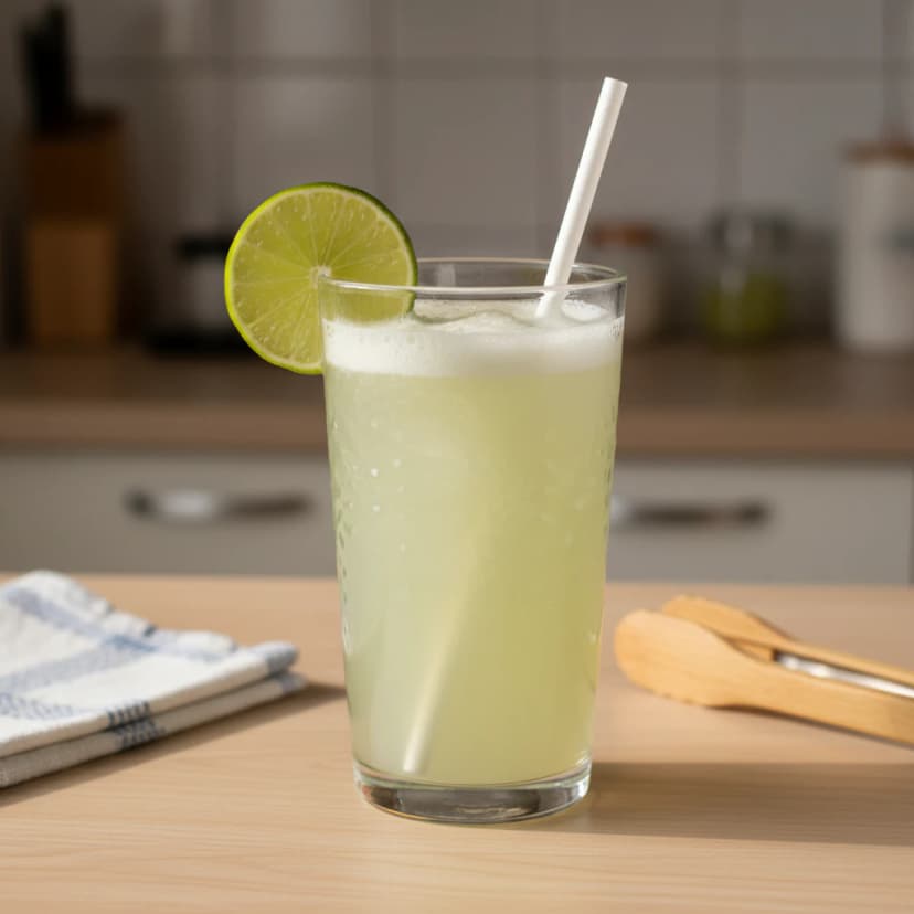 Suco de limão com casca