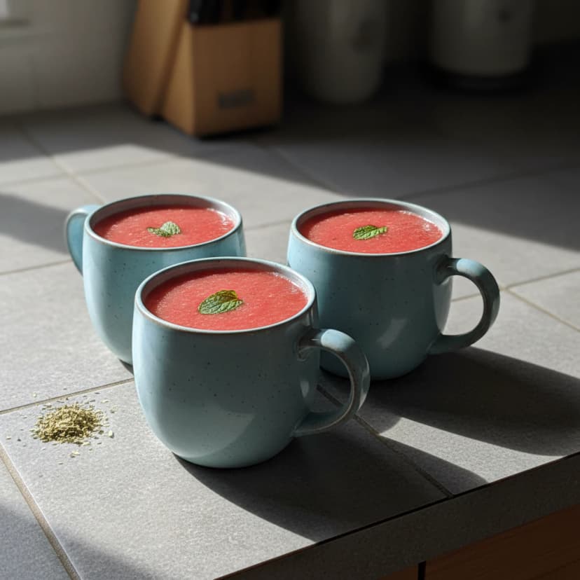 Suco Refrescante de Morango, Cenoura e Citrus