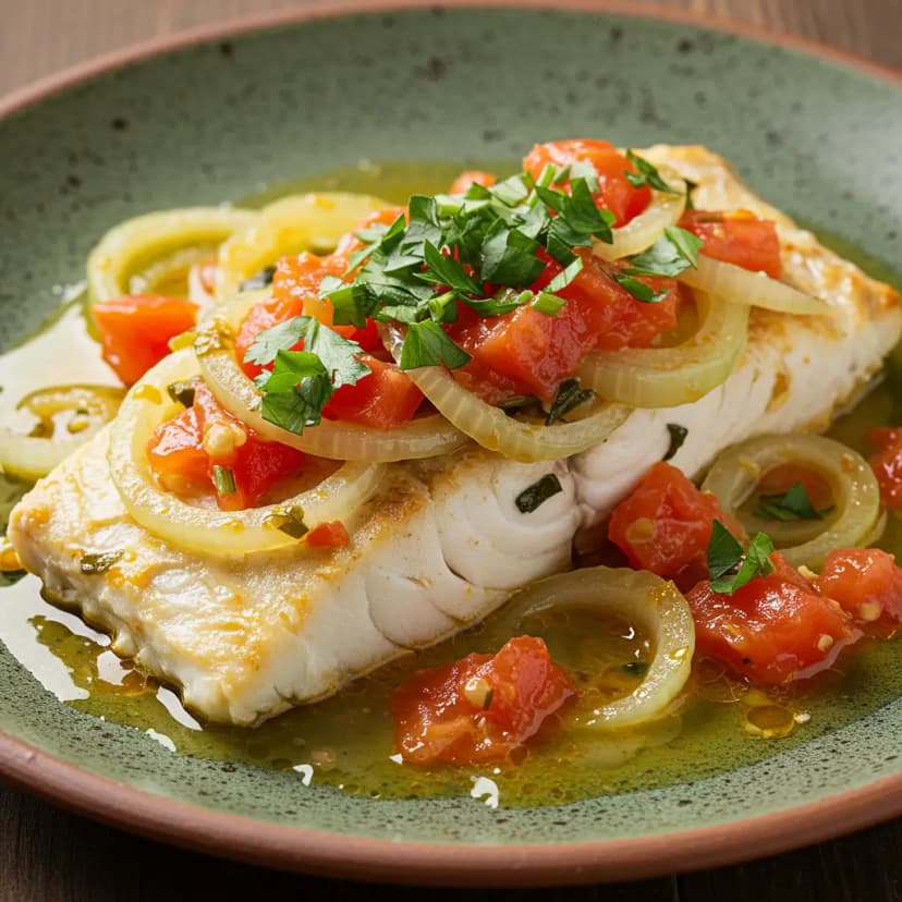 Tilápia ao Molho de Tomate e Dendê no Micro-ondas