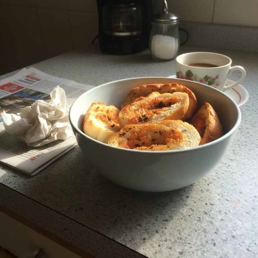 Torradinhas de Pão Francês com Parmesão