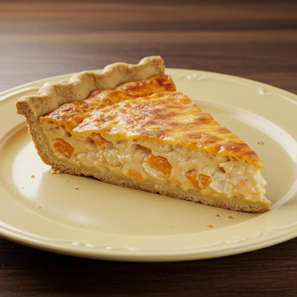 Torta Cremosa de Frango com Milho e Azeitona