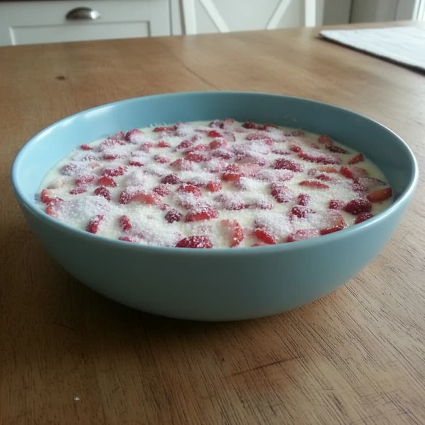 Torta Cremosa de Morango e Chocolate