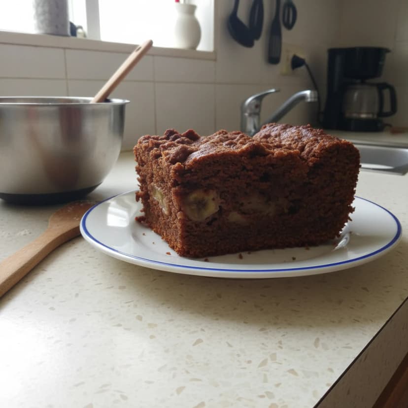 Torta de Banana com Chocolate e Canela