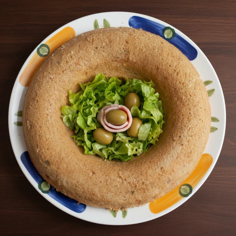 Torta de Presunto e Queijo no Microondas