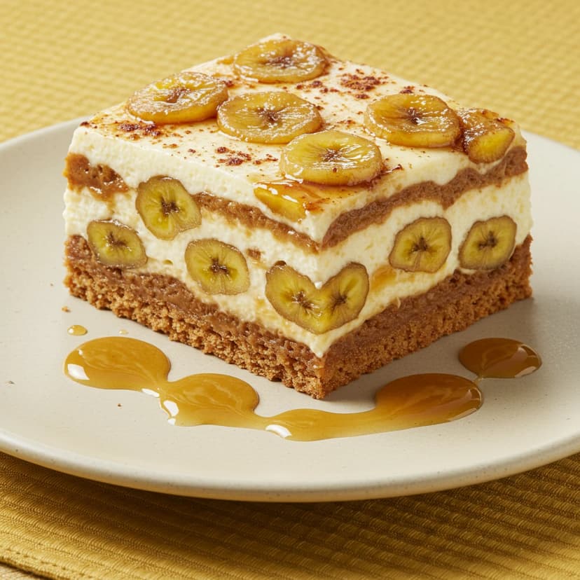 Torta Gelada de Banana com Creme de Leite