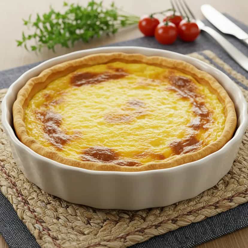 Foto deliciosa de Torta Salgada de Liquidificador na Air Fryer pronta para servir - Na Airfryer