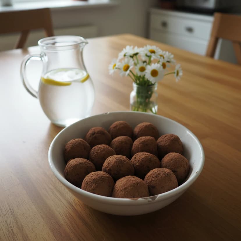 Trufas de Amêndoas sem Lactose: Deliciosas e Veganas