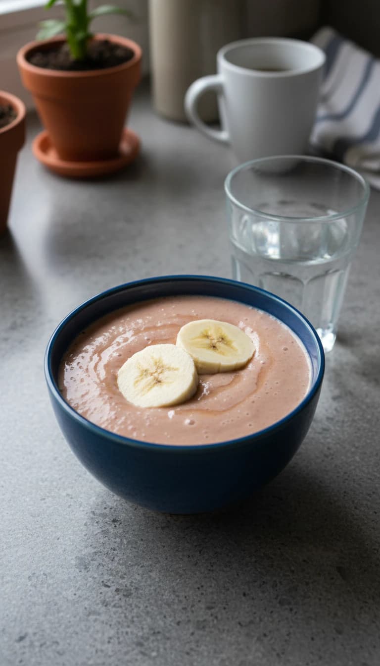 Vitamina Cremosa de Banana com Goiabada